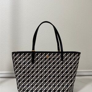 Tory Burch Black and White Tote Bag